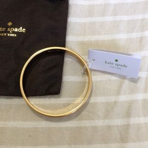 kate spade Jewelry - NWT Kate Spade white and gold spade bangle kate spade Jewelry - NWT Kate Spade white and gold spade bangle